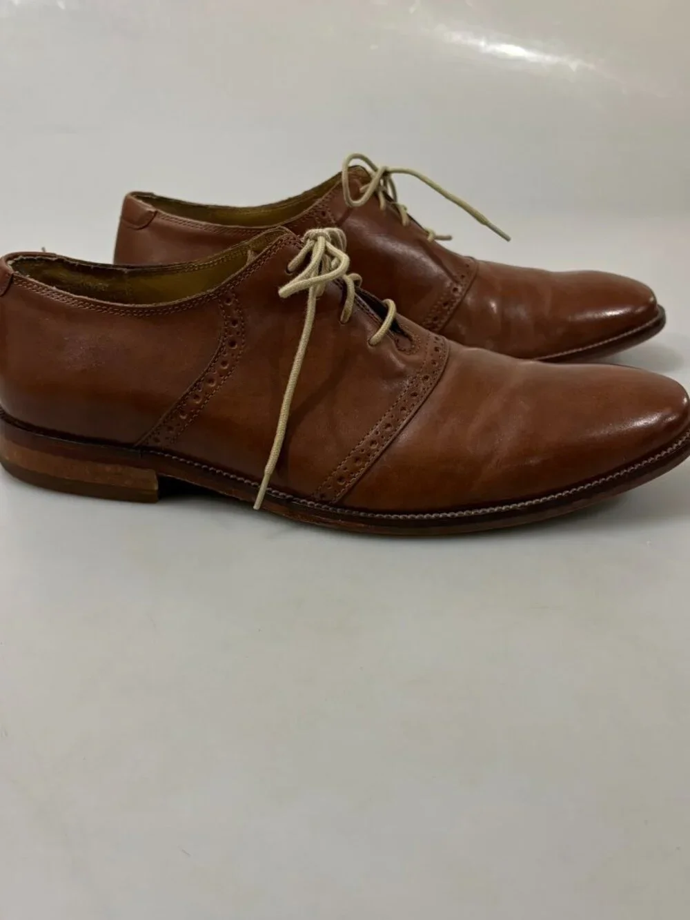 Cole Haan 11 M Madison Brown Cap Toe Oxfords Lace-Up Shoes C20409
